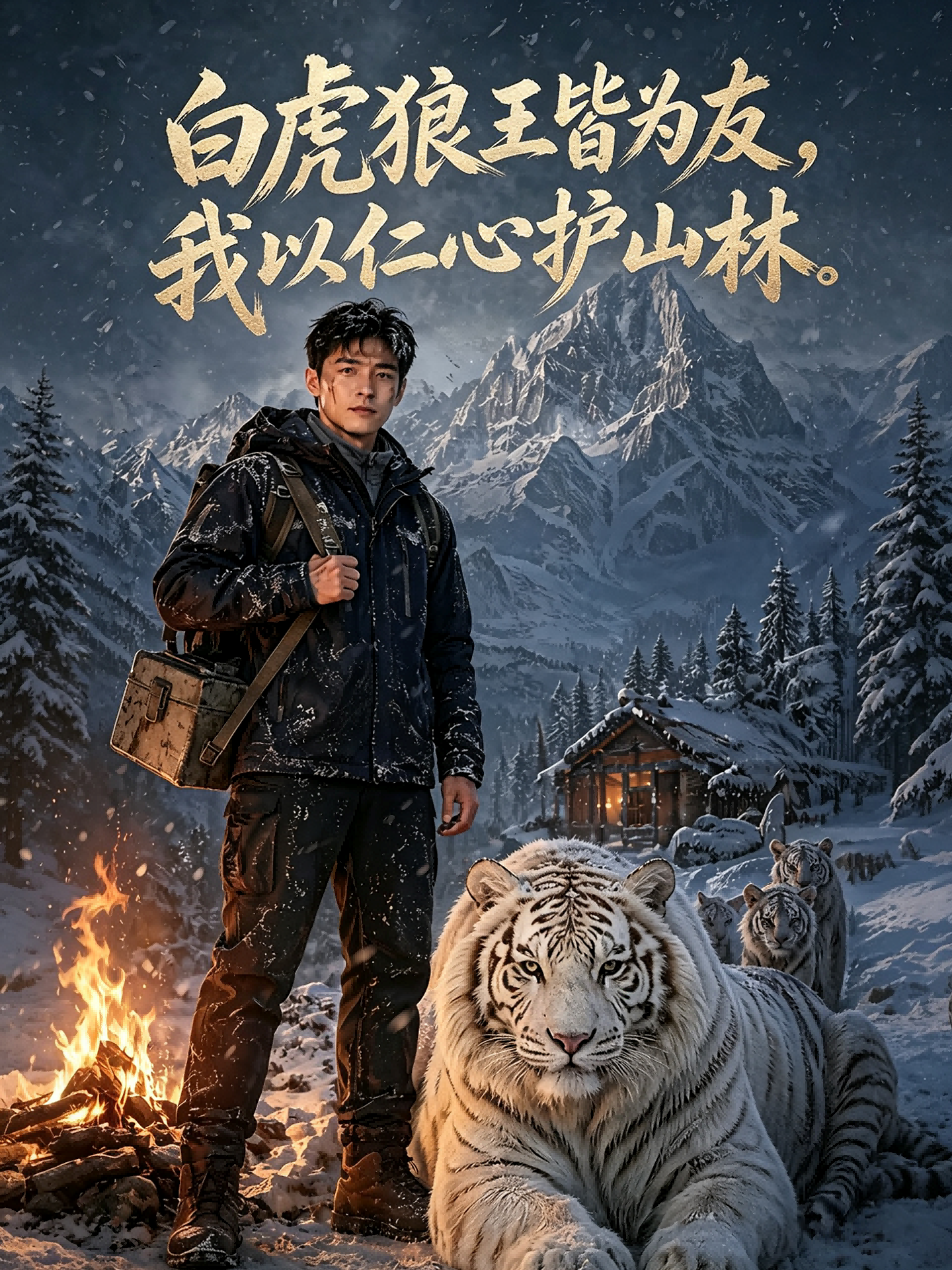 白虎狼王皆为友,我以仁心护山林