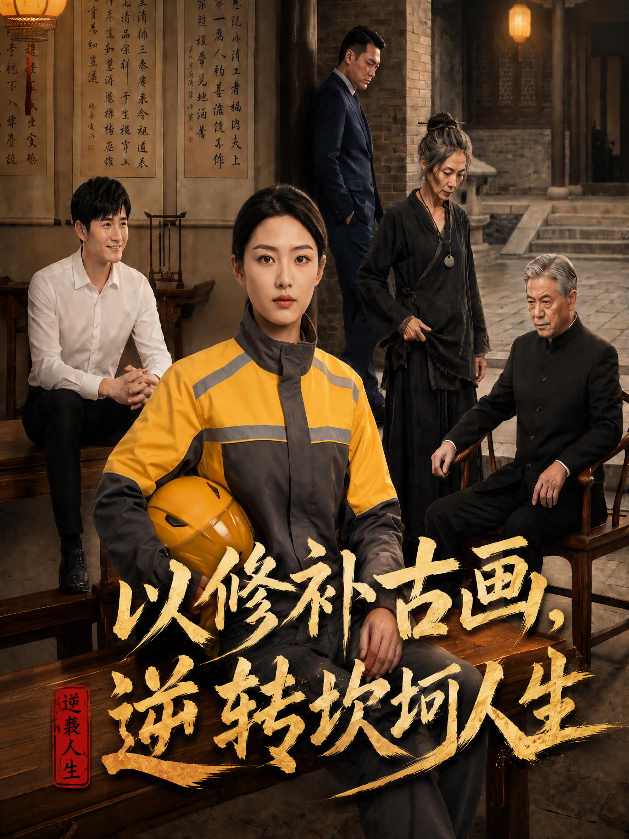 以修补古画，逆转坎坷人生