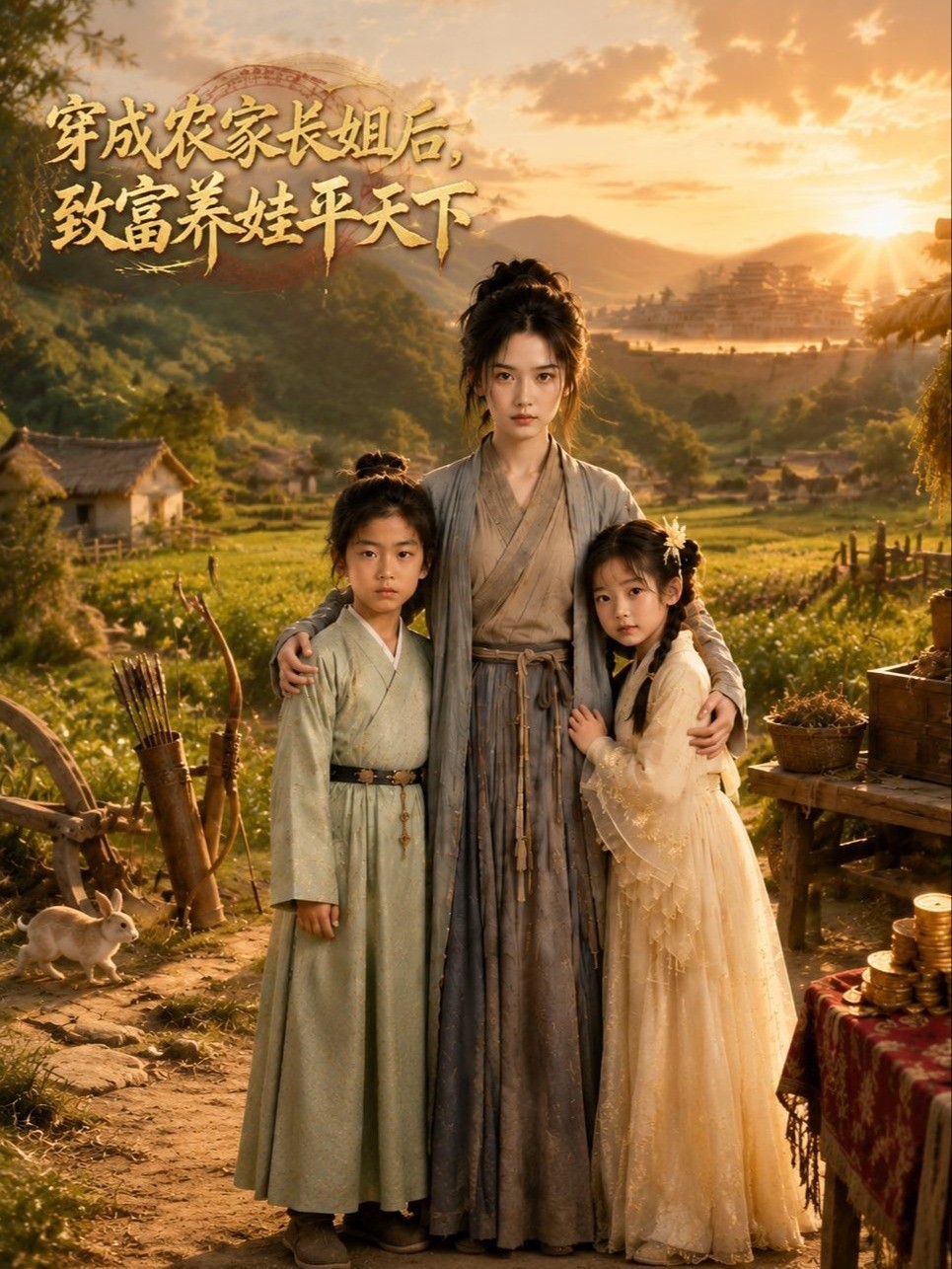 穿成农家长姐后，致富养娃平天下