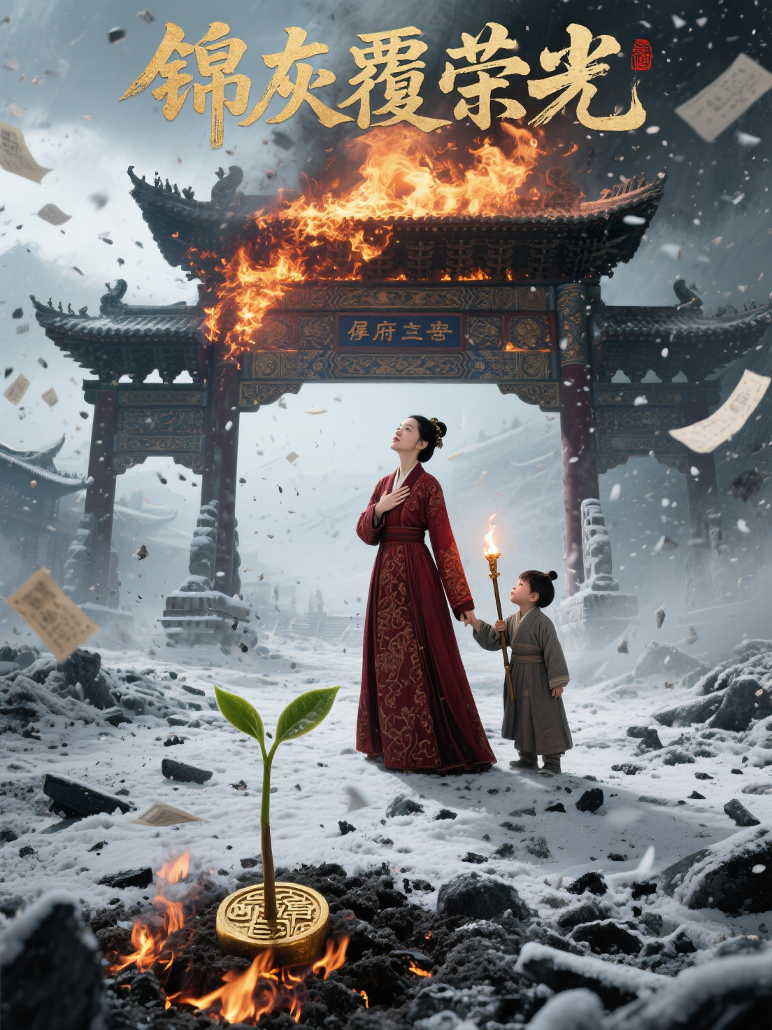 锦灰覆荣光