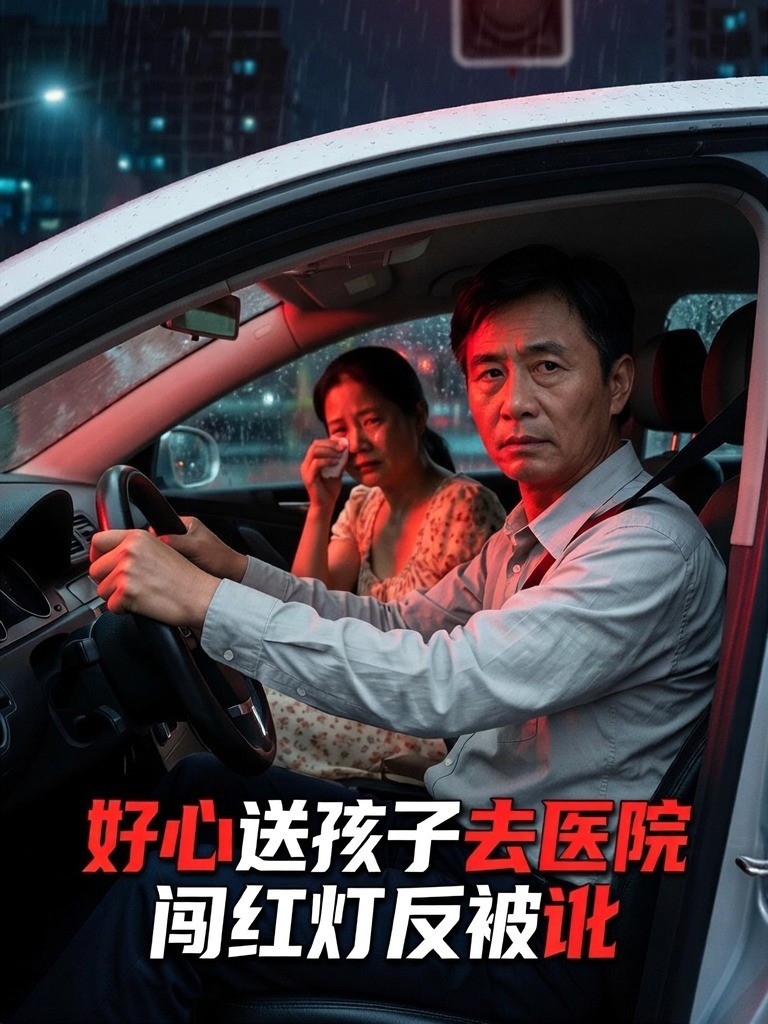 好心送孩子去医院闯红灯反被讹