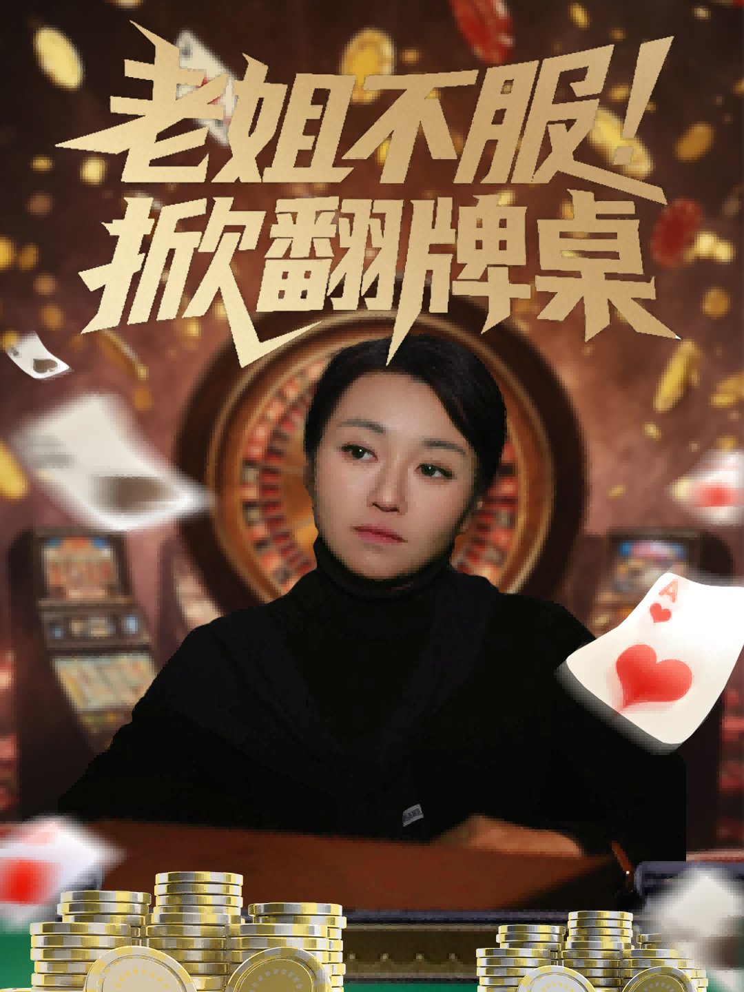 老姐不服！掀翻牌桌