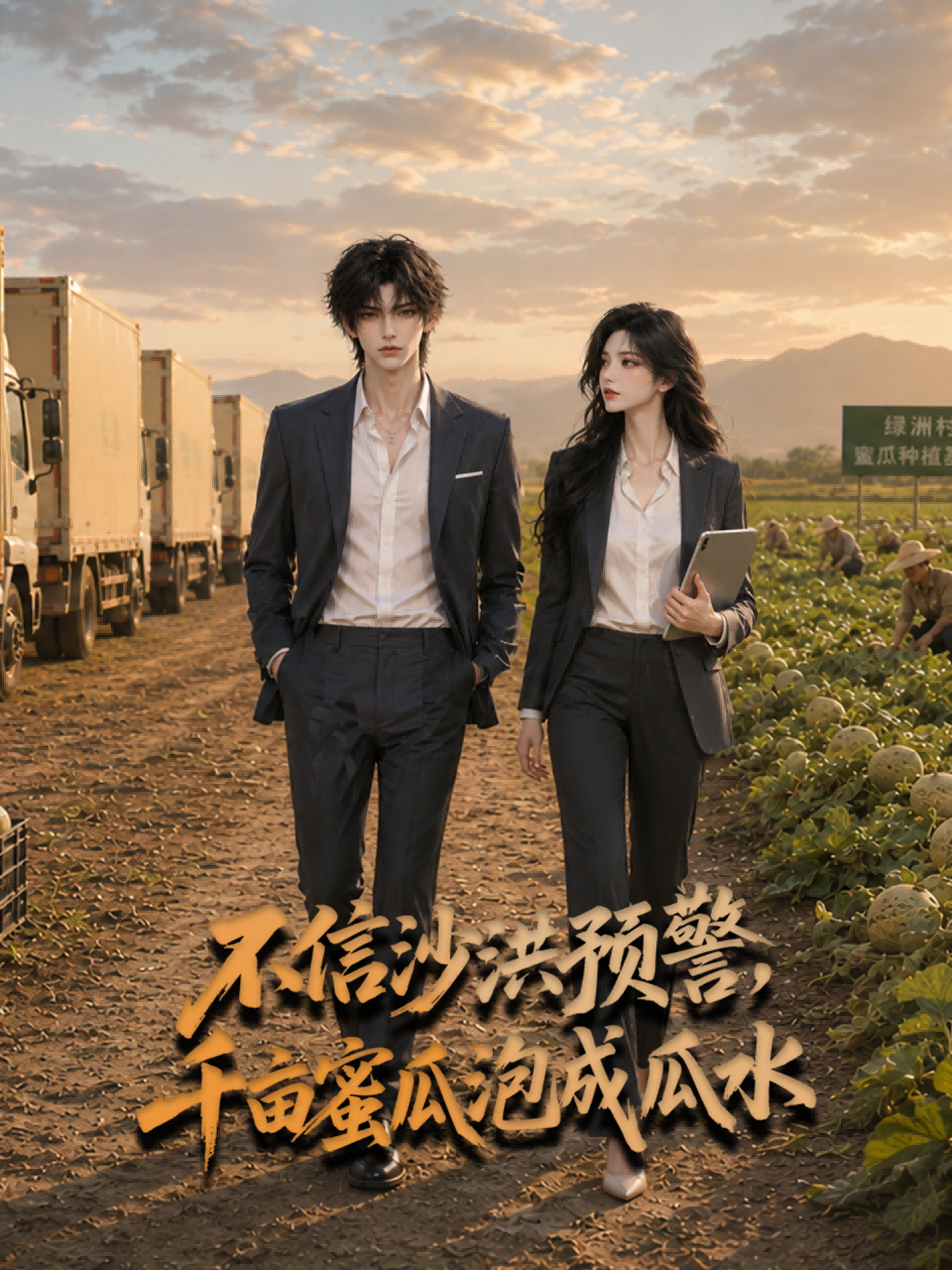 不信沙洪预警，千亩蜜瓜泡成瓜水