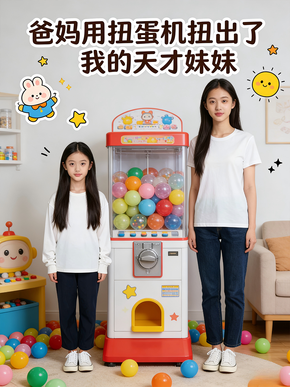 爸妈用扭蛋机扭出了我的天才妹妹
