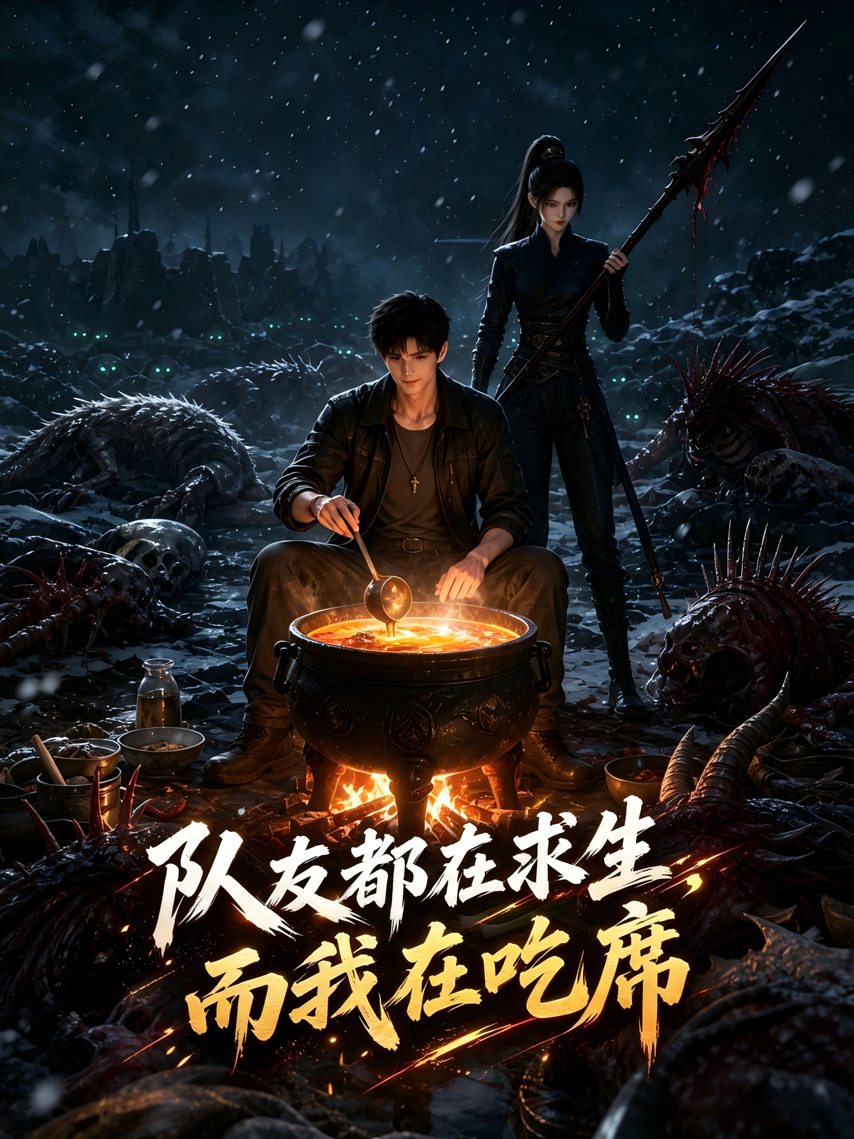 队友都在求生，而我在吃席