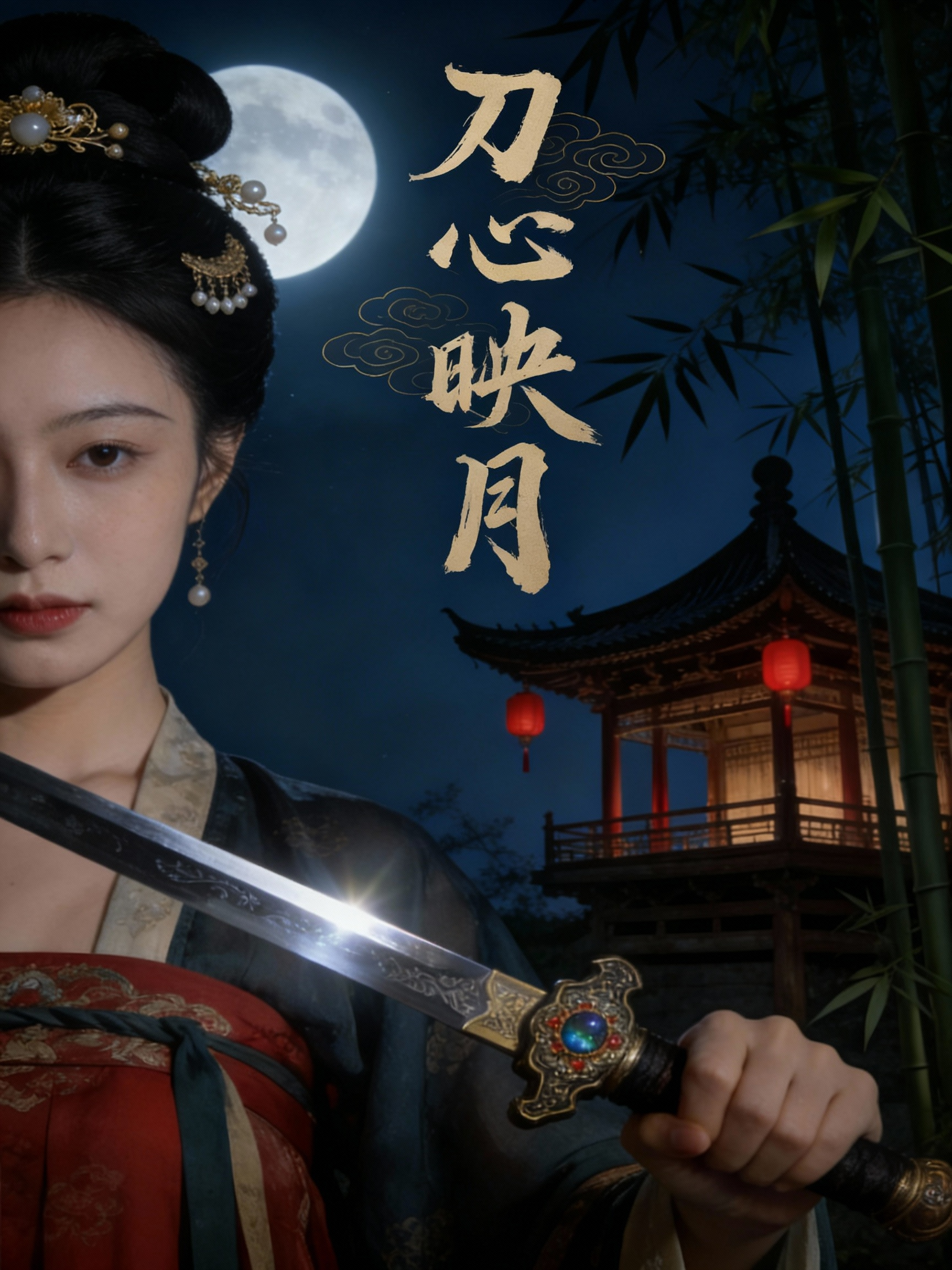 刀心映月