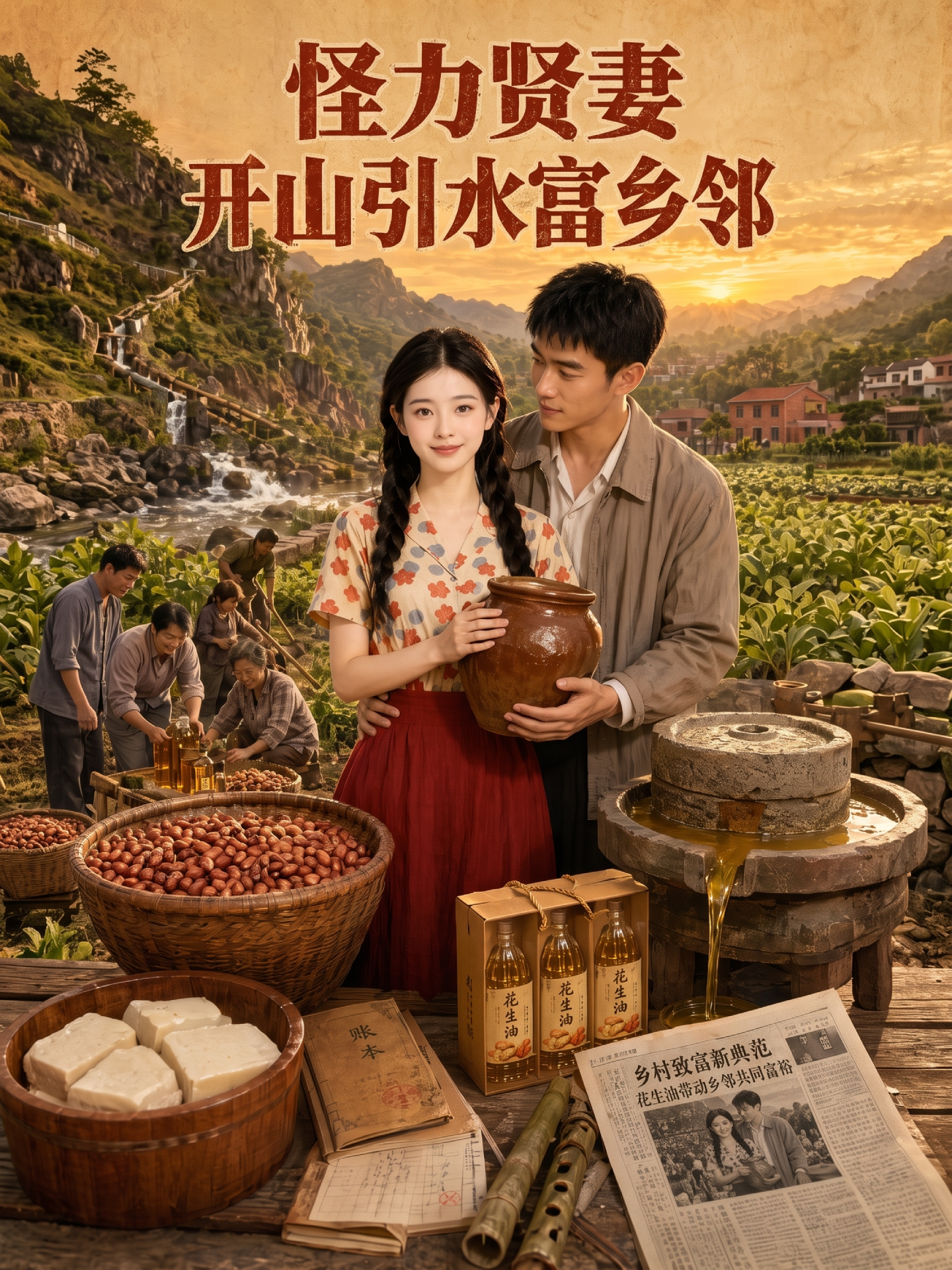 怪力贤妻 开山引水富乡邻