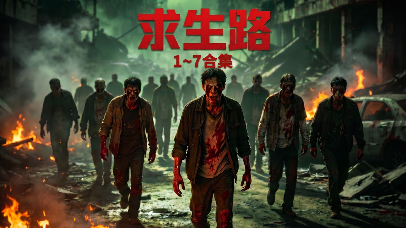 《求生路》1～7合集！一个人在末日里求生，真的能活下来吗？这些异变感染者又是什么东西？人性在末日里经受不住考验？
