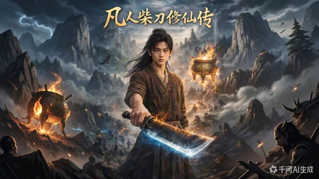 【AI短剧】凡人柴刀修仙传（全集）