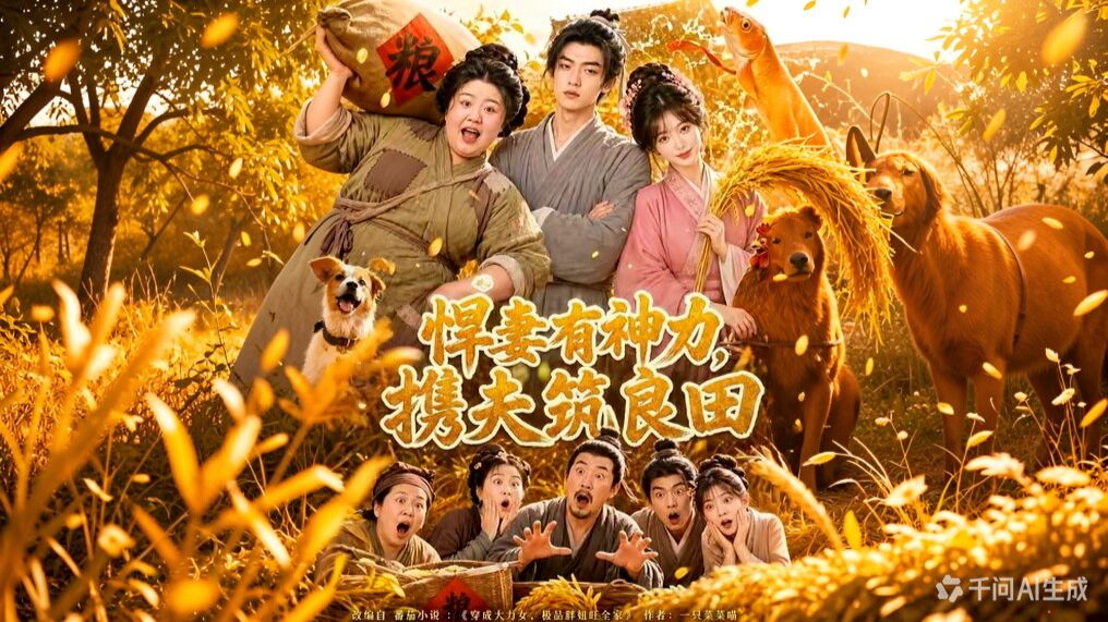 【AI短剧】悍妻有神力，携夫筑良田（全集）