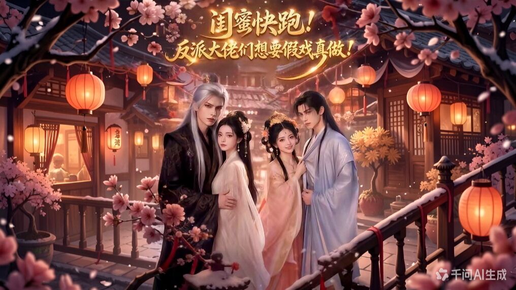 【AI短剧】闺蜜快跑！反派大佬们想要假戏真做！（全集）
