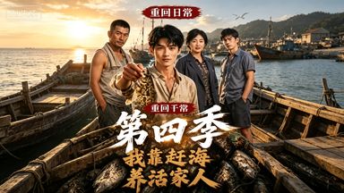 《重回千禧我靠赶海养活家人第四季》一口气看结局，AI短剧