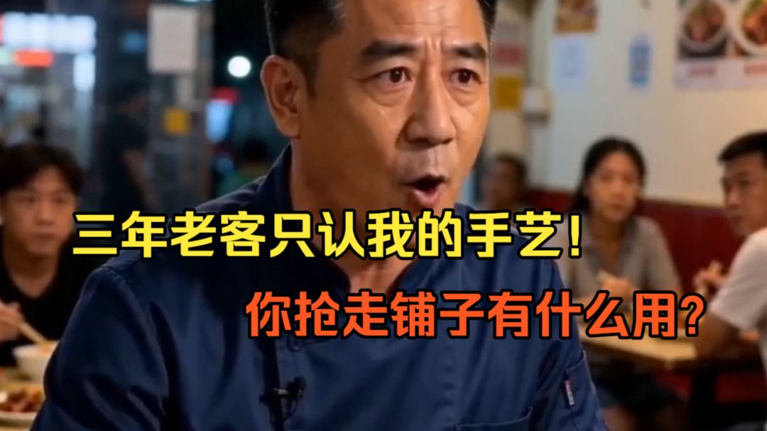 【完结短片】三年老客只认我的手艺，你抢走铺子有什么用？