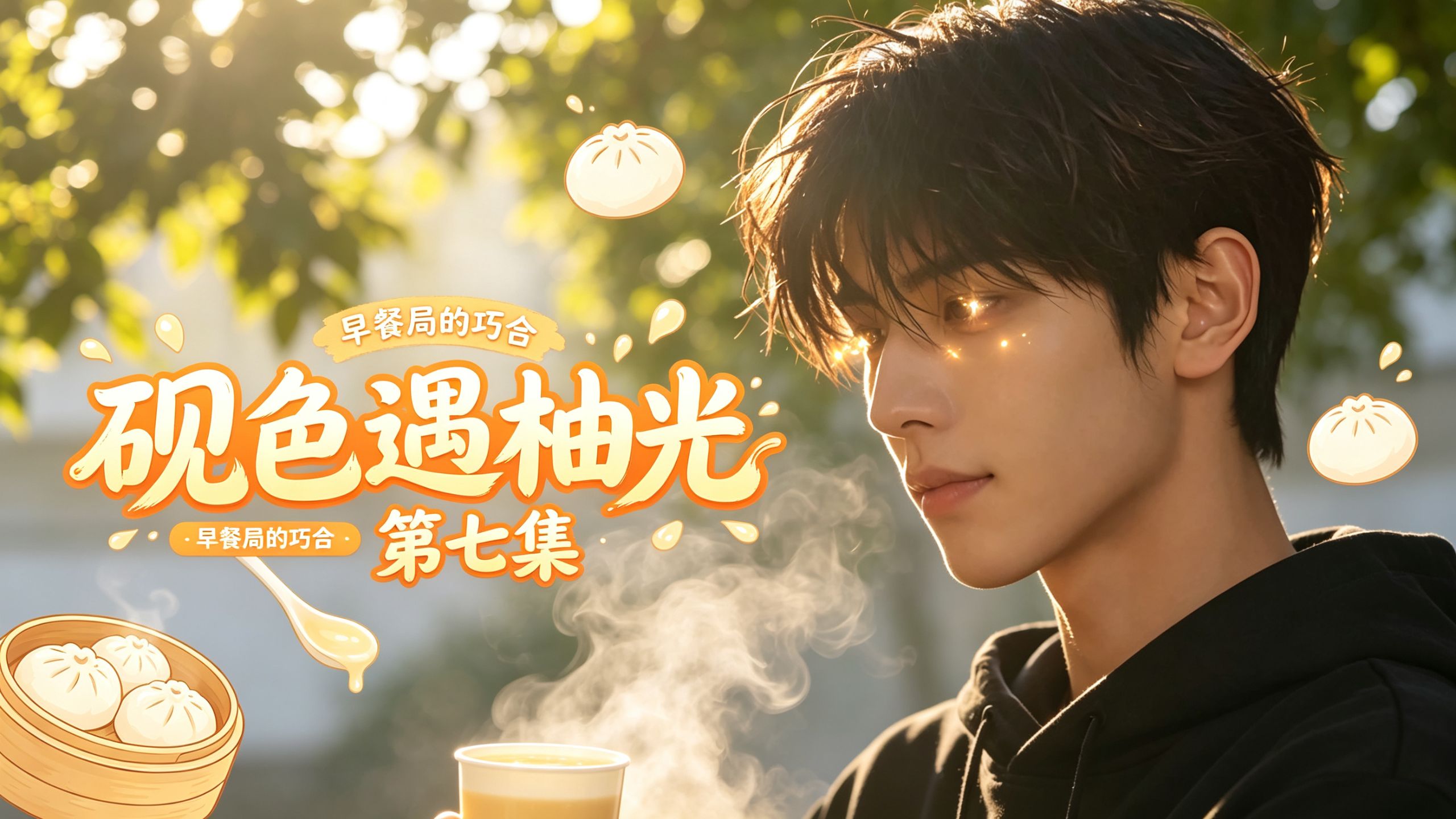 校园甜宠《砚色遇柚光》第七集：后来他才知道，那天沈砚四点半起床，骑车去西门，在早餐店门口等了半小时才开门。回来的时候说“顺路”。