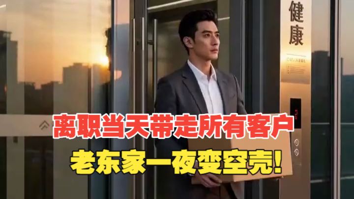 离职当天带走所有客户，老东家一夜变空壳