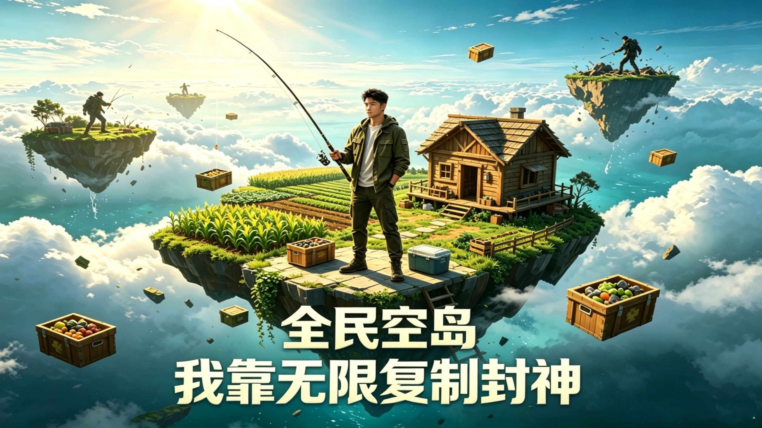 【完结短片】全民空岛，我靠无限复制封神
