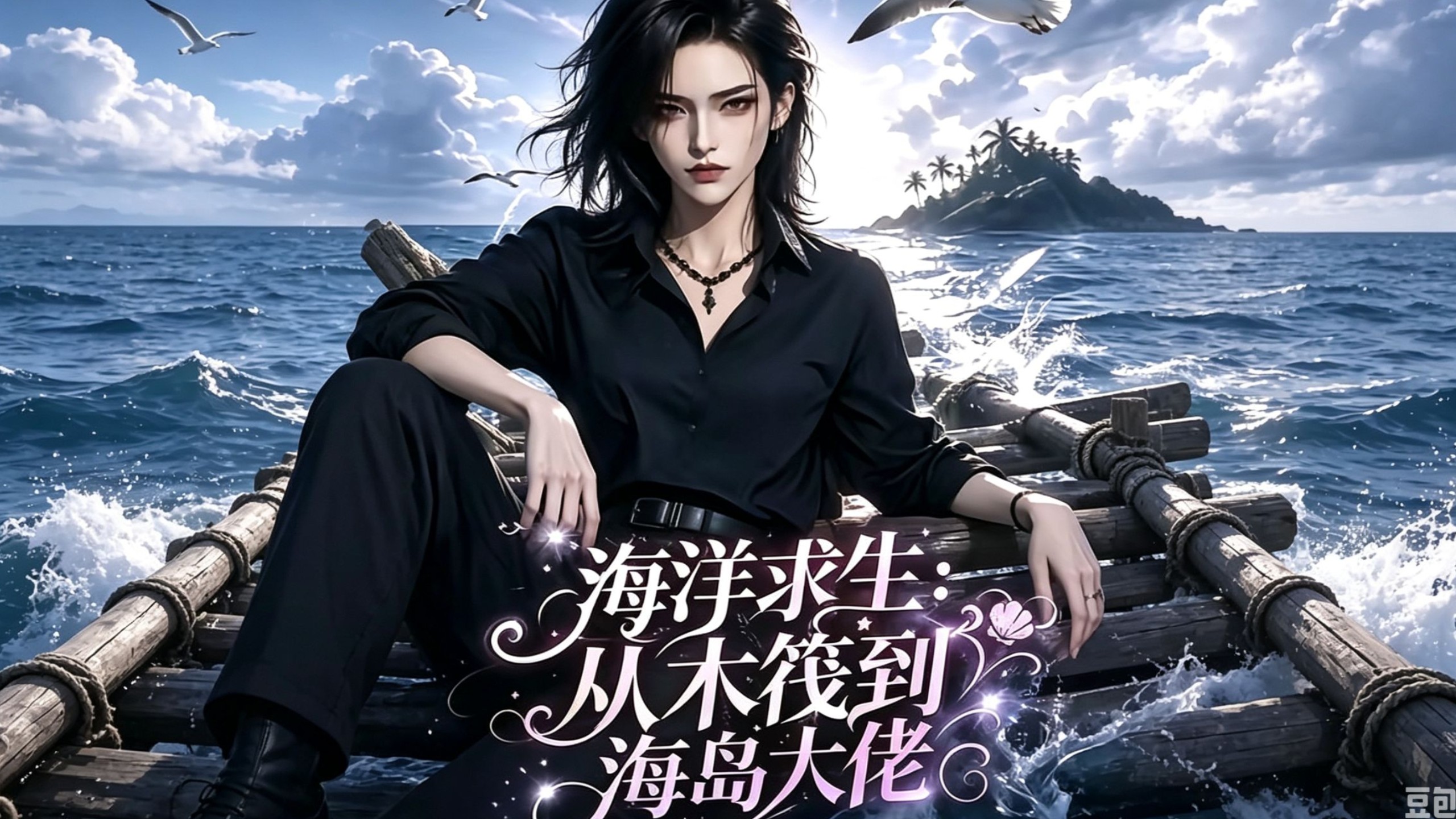 海洋求生～从木筏到海岛大佬！开局仅有一叶简陋木筏与基础生存工具！！！