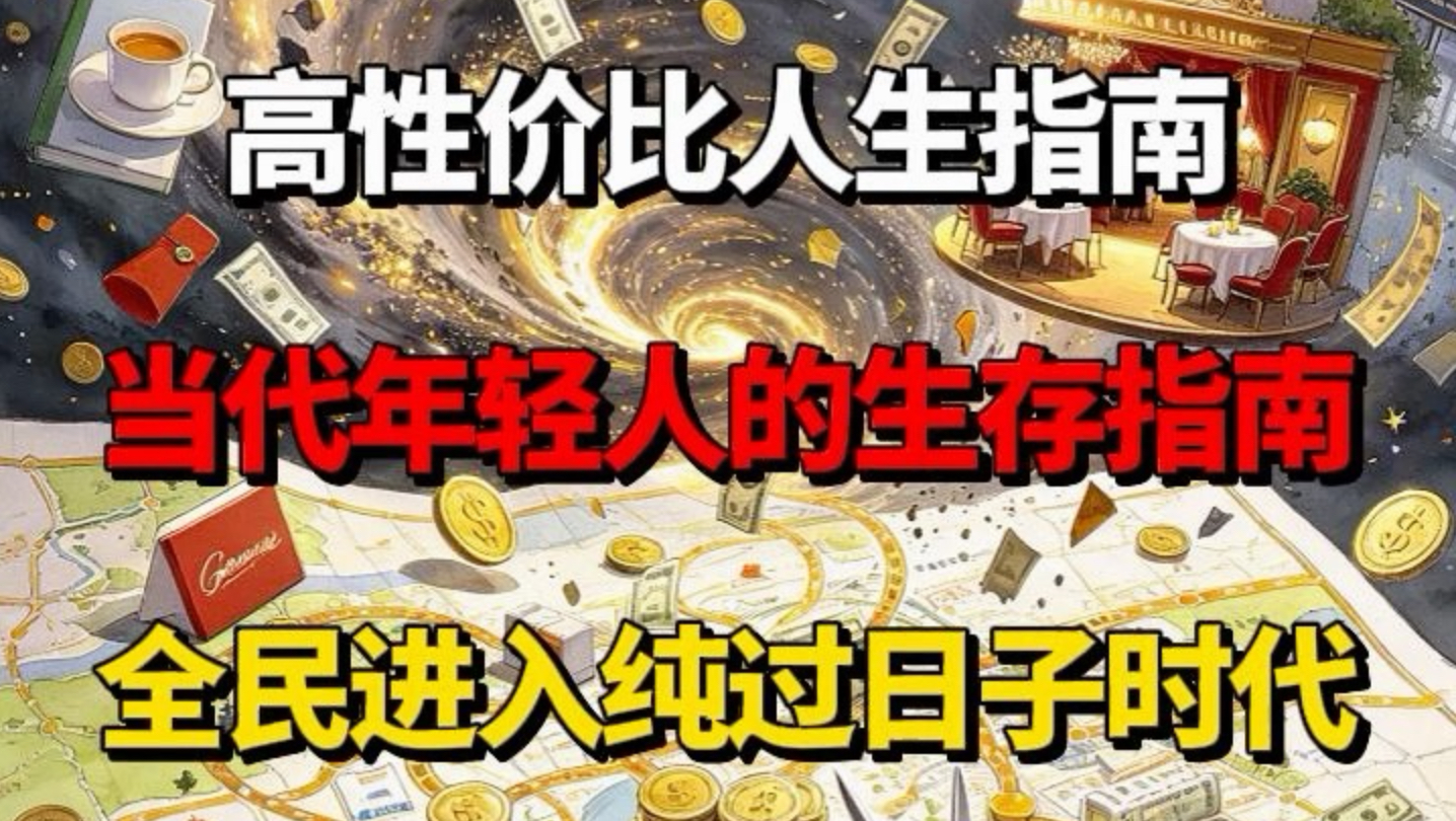 高性价比人生指南，当代年轻人的生存指南，全民进入纯过日子时代【cr:新仔别睡了】