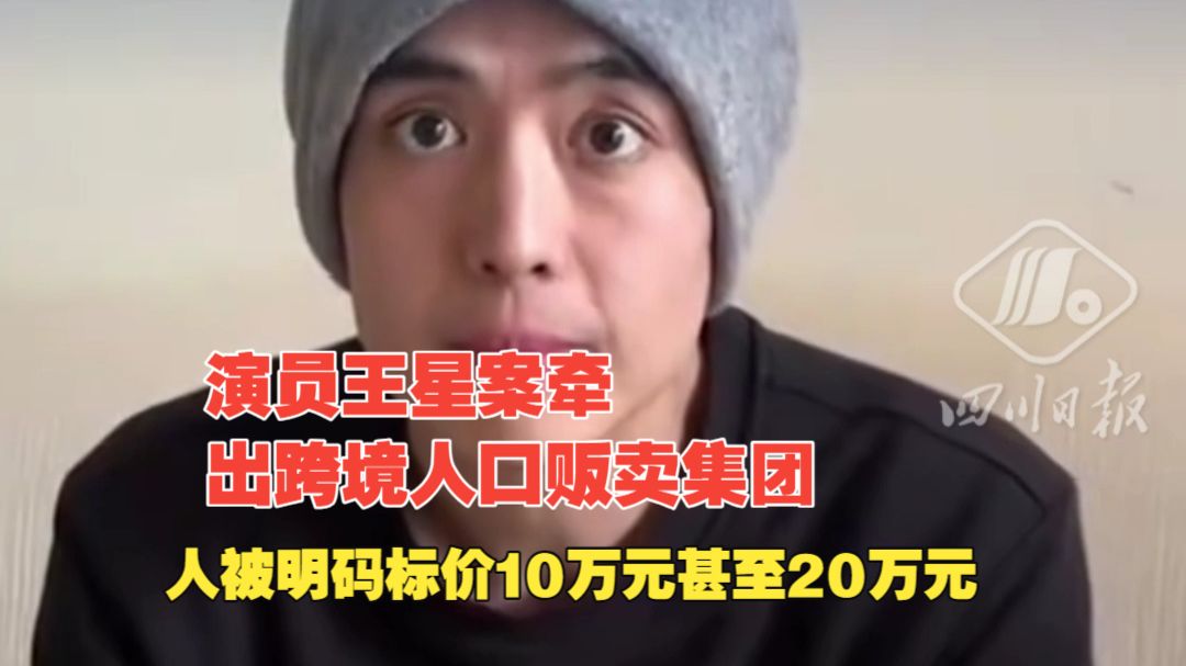 演员王星案牵出跨境人口贩卖集团，人被明码标价10万元甚至20万元，价格高低取决于学历，包括打字速度。