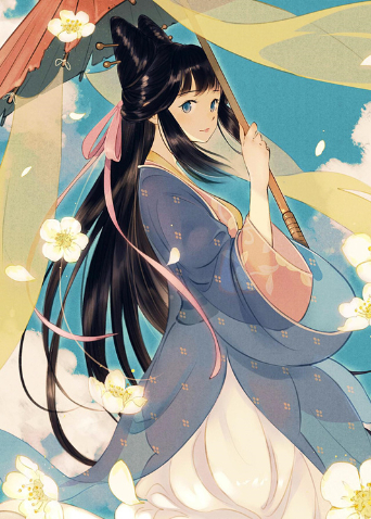 伞少女