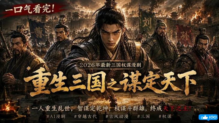 一口气看完 2026年最新三国权谋漫剧《重生三国之谋定天下