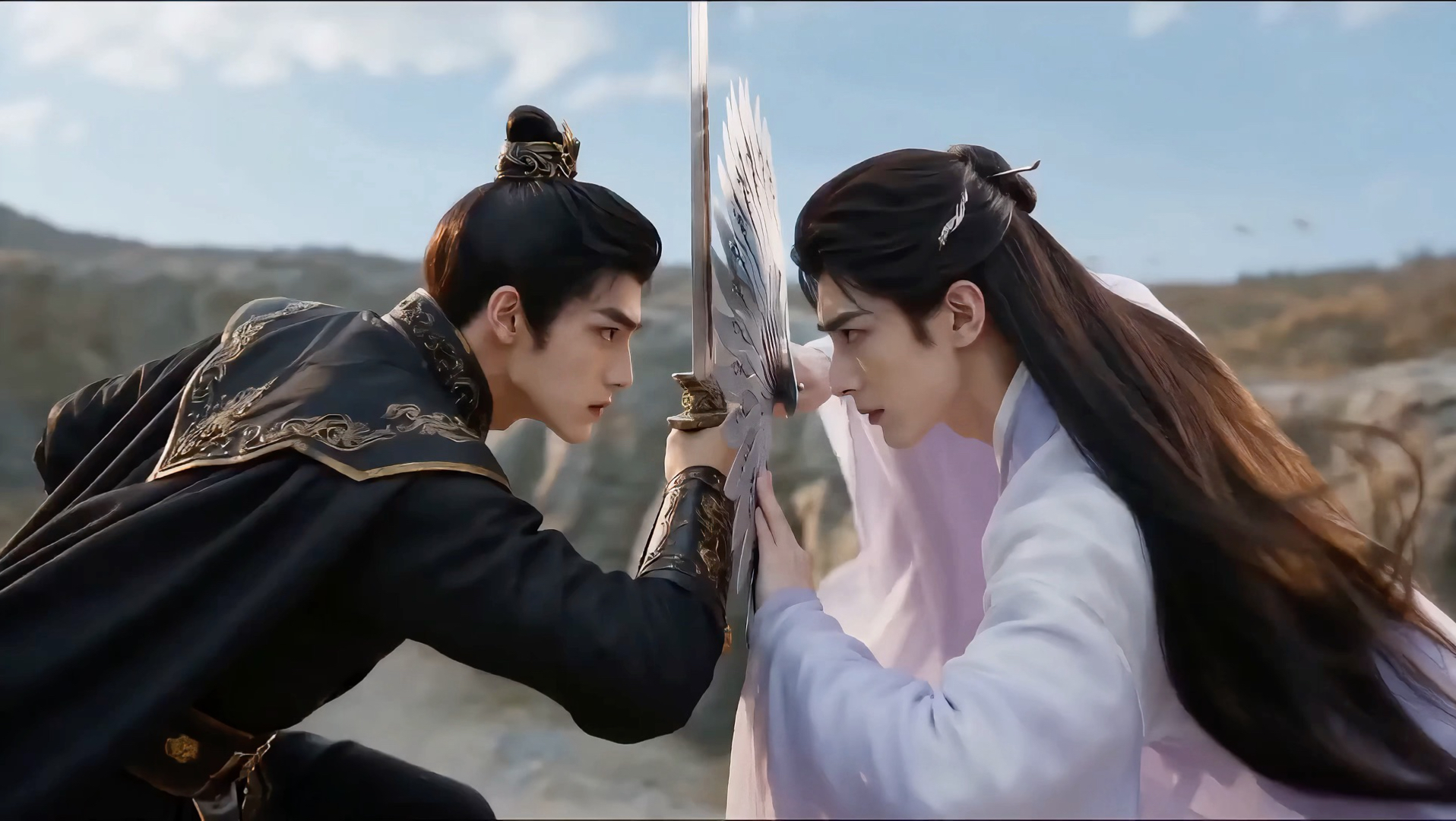 自制双男主武侠探案短剧《血玉迷踪案》ep5–烟雾迷城逃客舍，郊野一战缚君身，一番游说定同心
