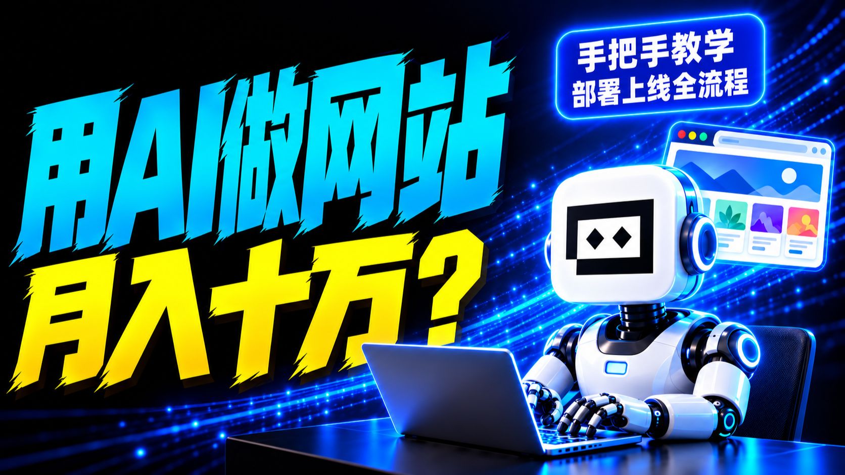 用AI做网站，月入十万？我用双端融合的全新TRAE，手把手带你从零做到部署上线！