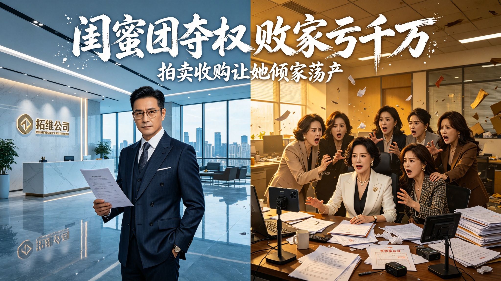 想开全女公司？亏损3千万后求着我收购
