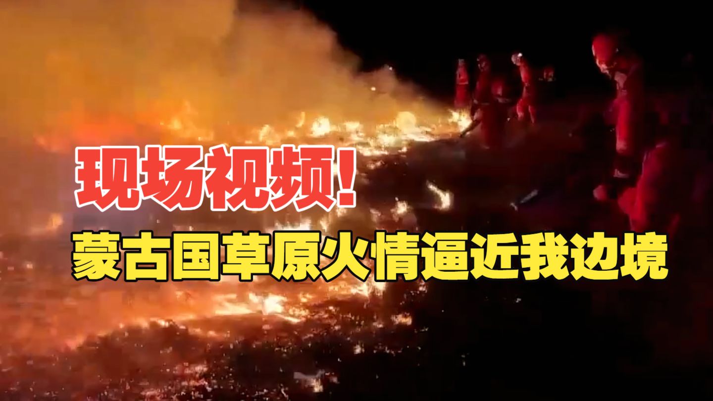 现场视频！蒙古国草原火情逼近我边境！