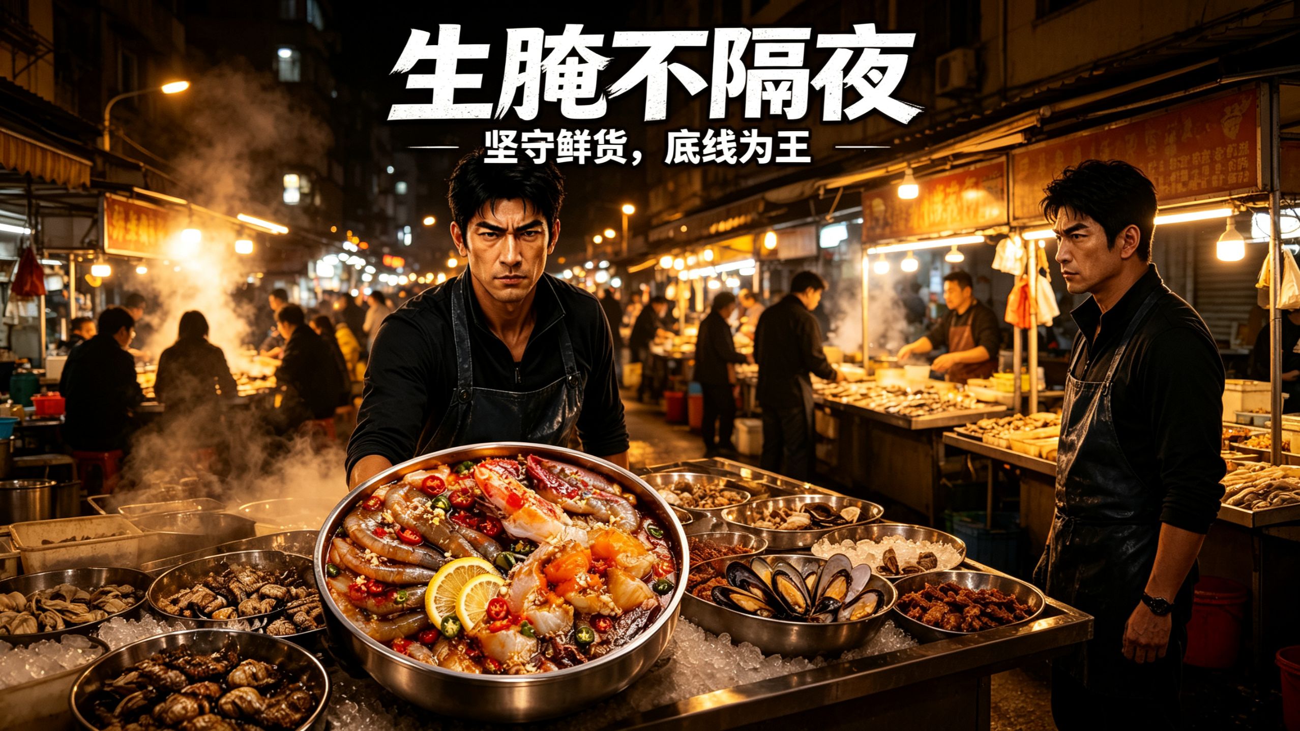【完结短剧】生腌摊主坚持不隔夜，涨价遭网暴，同行低价内卷吃出事故自食恶果！