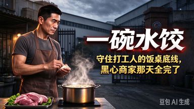 【看了不烧心】汽配厂门口 12 元前腿肉水饺被 6 元香精摊抢光，工人集体中毒那天，黑心商家和经理全进去了