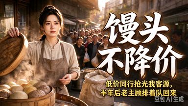 【看了不烧心】杂粮馒头被低价同行抢光客源，我宁减量滞销也不降价；半年后老主顾排着队回来，企业订单找上门
