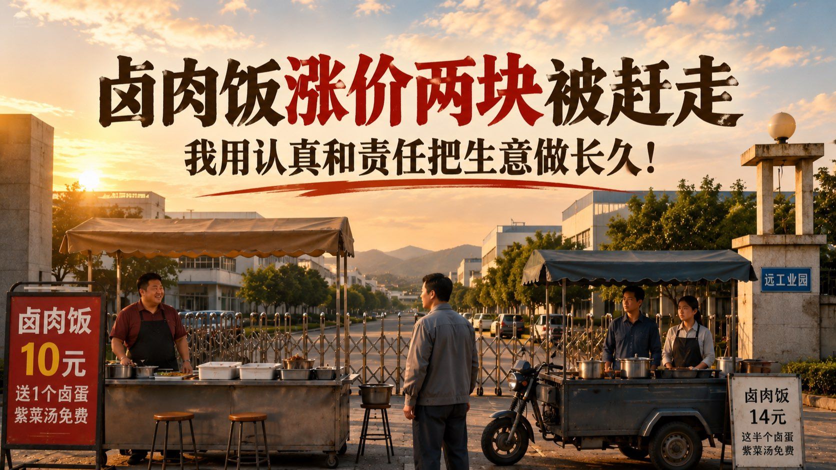一口气看完 | 十二块的卤肉饭涨价两块后被赶走，我用认真与责任把生意做长久！