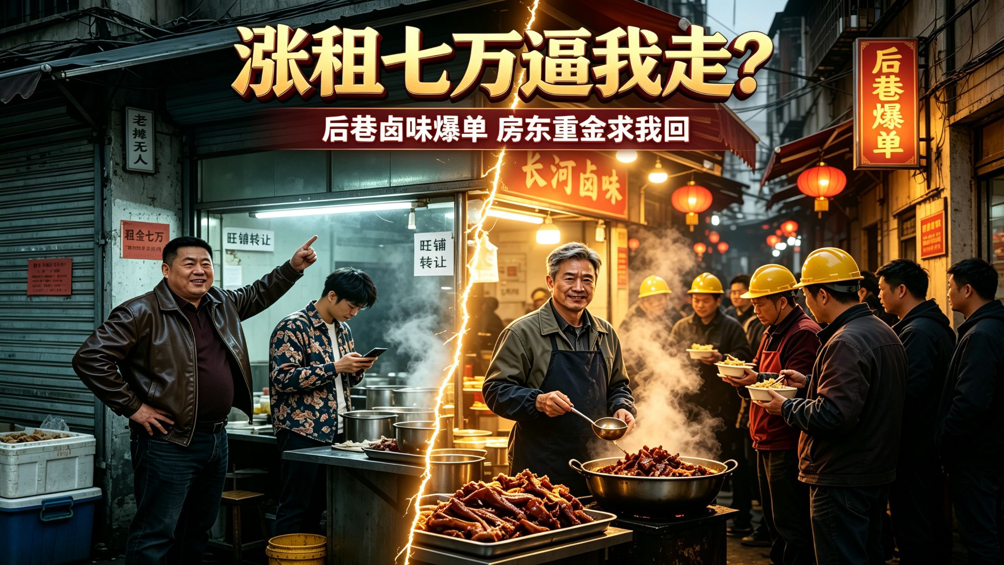 【完结短剧】租金涨到七万？这摊我不伺候了