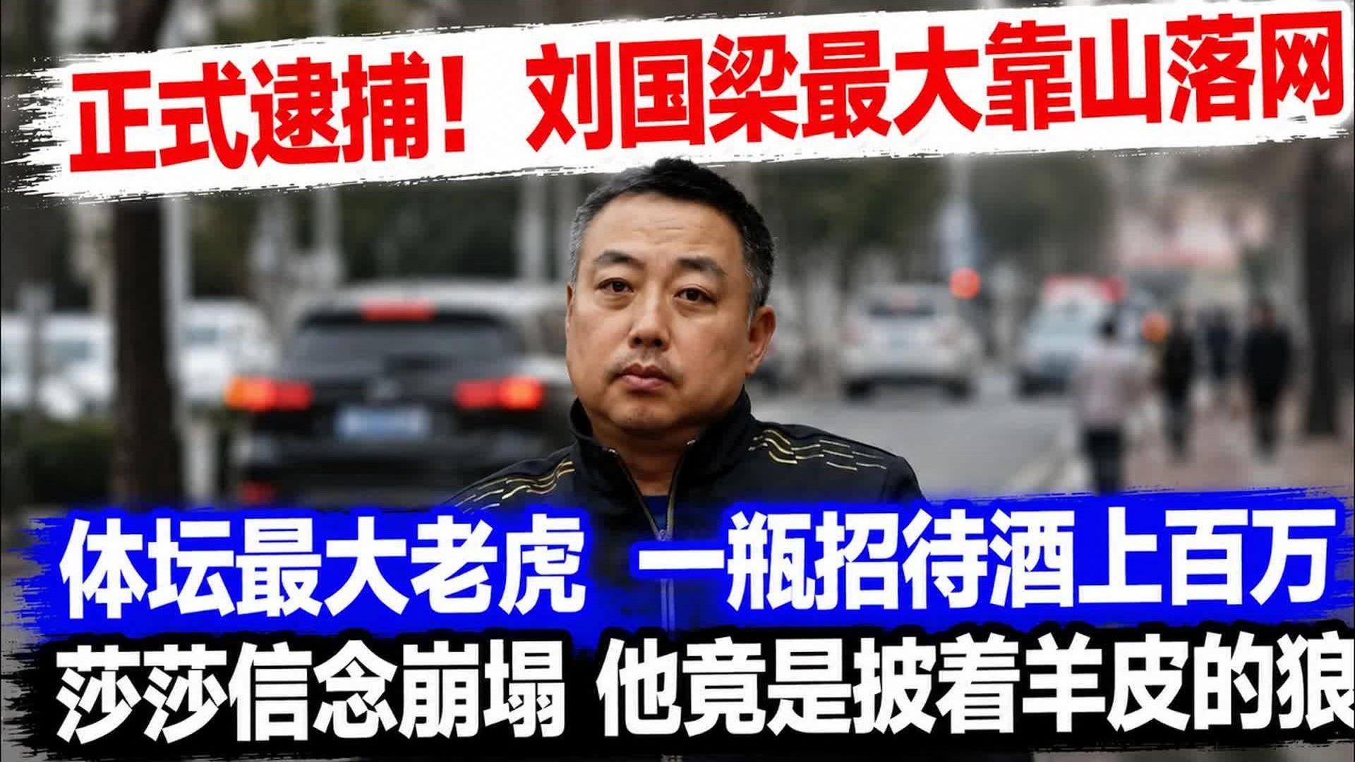 正式逮捕，刘国梁最大靠山落网，体坛最大老虎 ，一瓶招待酒上百万，莎莎信念崩塌，他竟是披着羊皮的狼，#孙颖莎#刘国梁#国球乒乓。