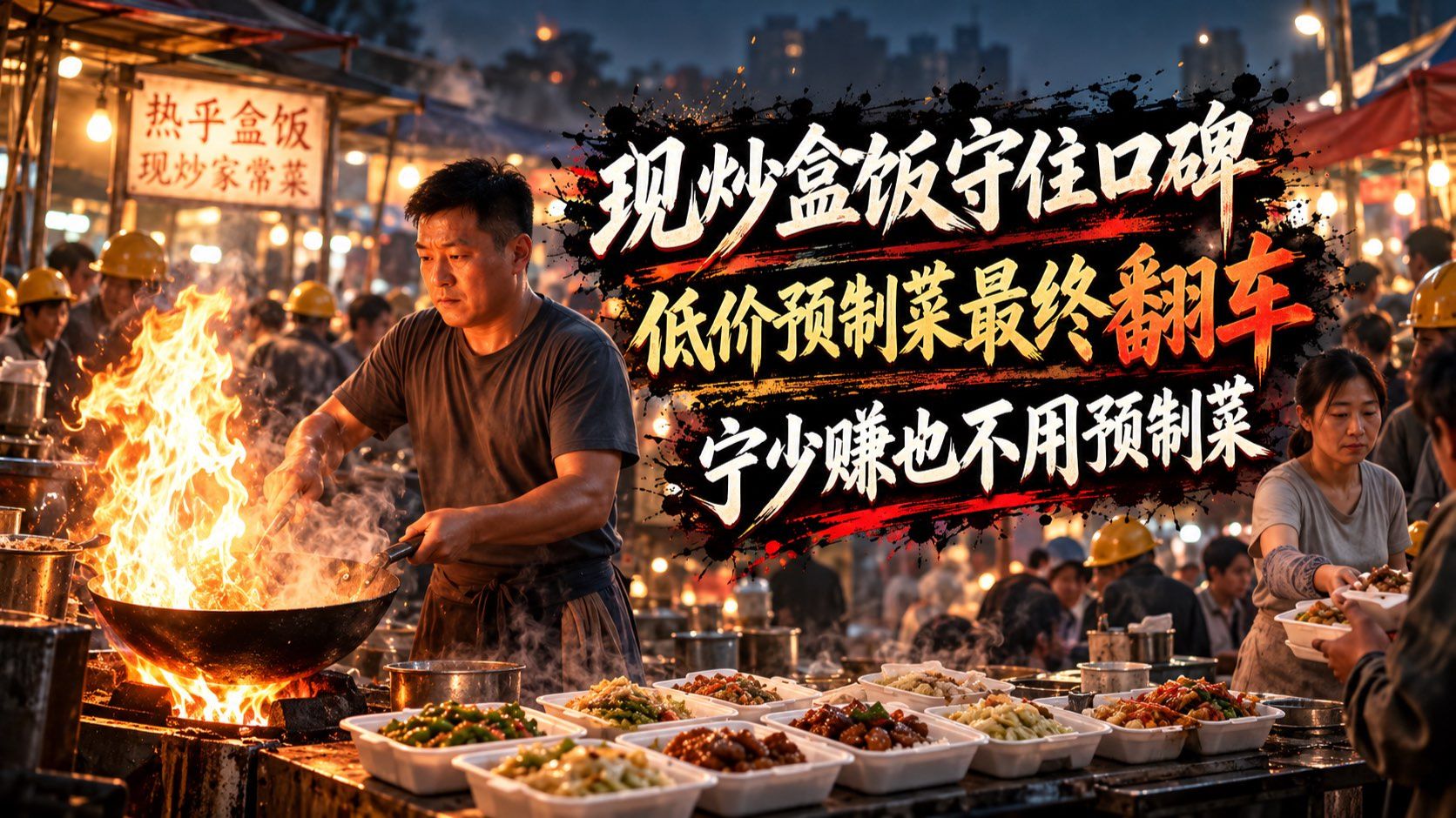 一锅现炒盒饭守住口碑，低价预制菜最终出了问题，宁愿少赚也不肯用预制菜