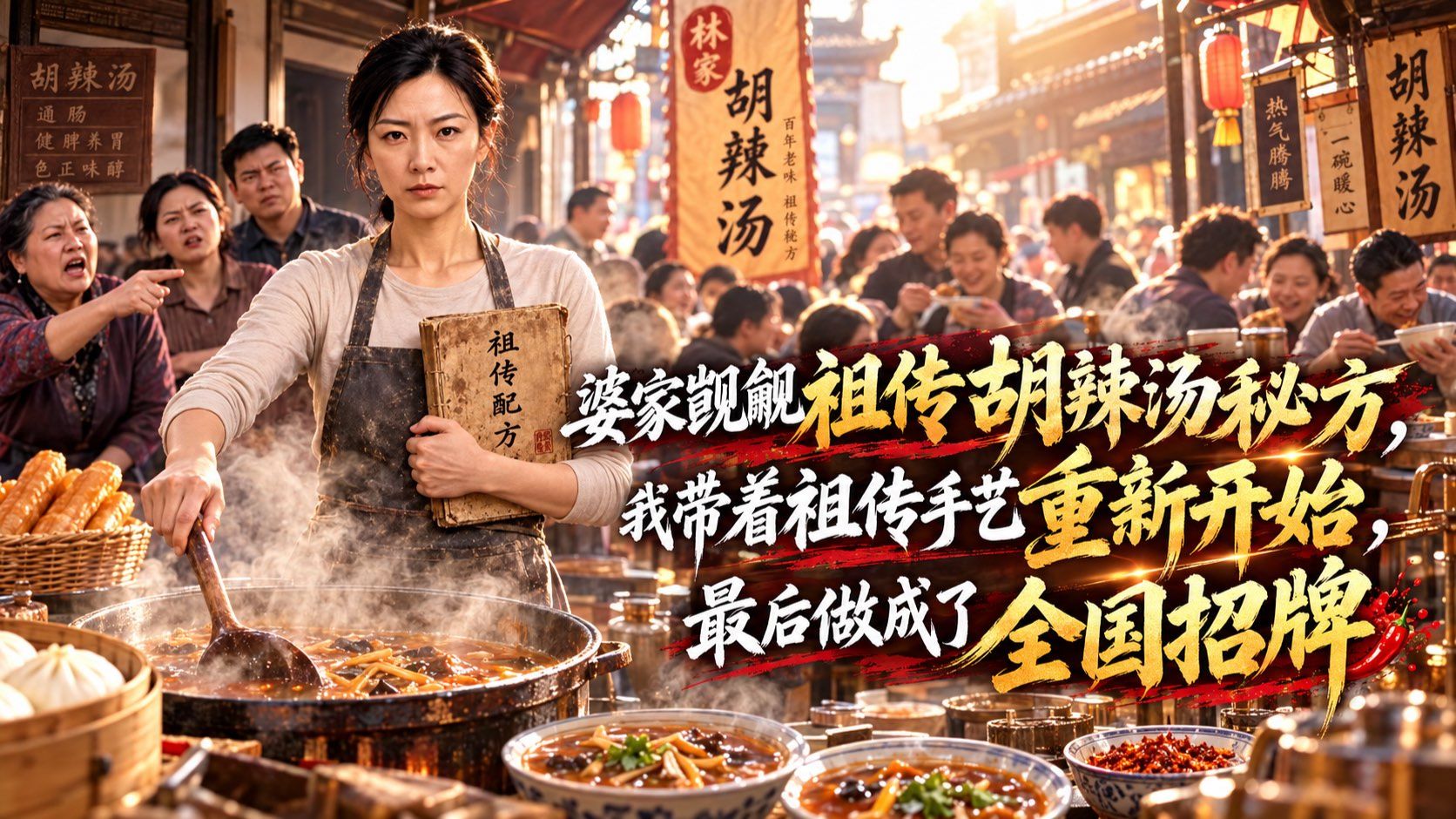 婆家觊觎祖传胡辣汤秘方，我带着祖传手艺重新开始，最后做成了全国招牌