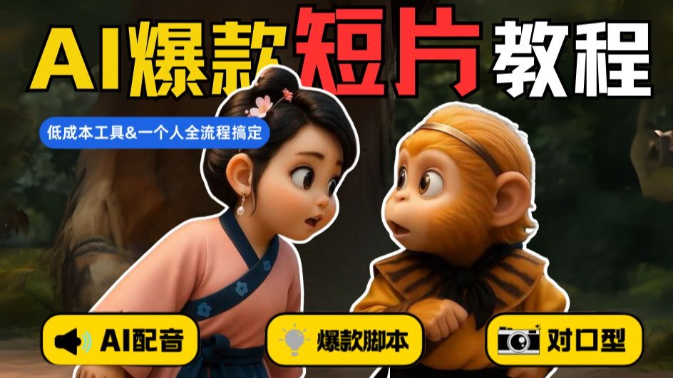 【保姆级教程】爆款Q版AI动画短片制作，低成本1人全流程制作，小白也能轻松学会！手把手教你ComfyUI+GPT+即梦AI玩转AI短剧赛道！
