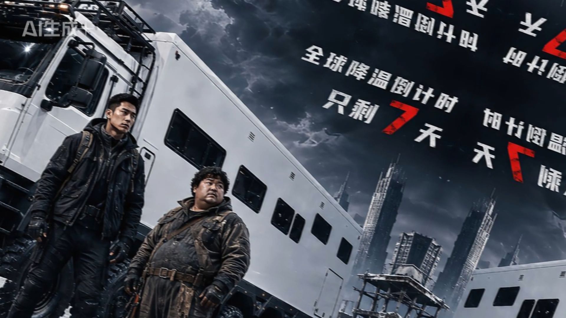 极寒末日前7天，我和胖子开始囤货上路｜末日房车短剧 EP01~13