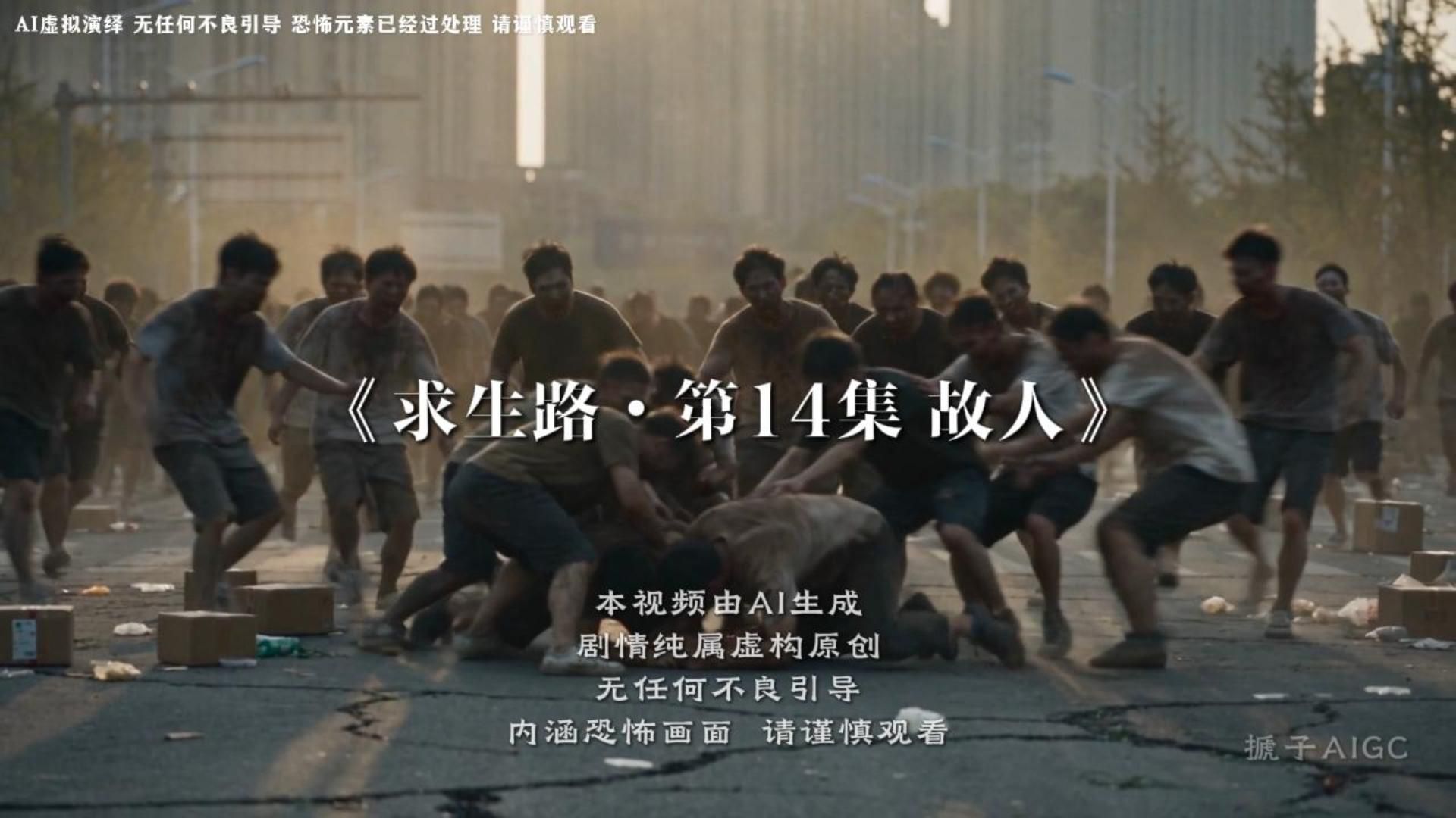 《求生路》第14集 丧尸末日爆发人心难测，终于到达母亲所在小区，却看见了这一幕。【AI全民制作人】