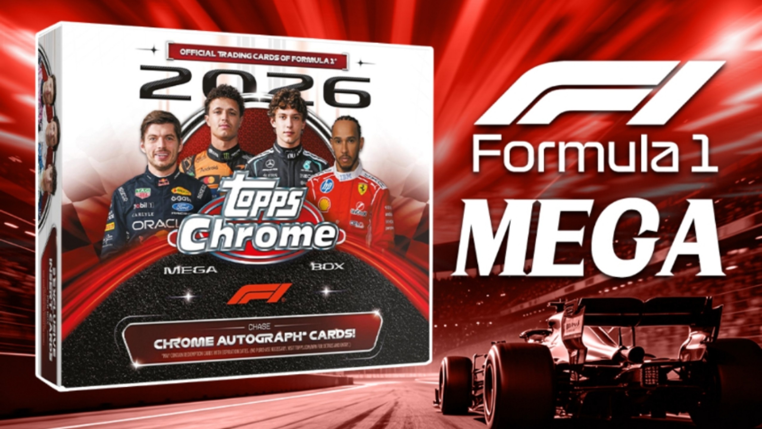 2026 赛车 F1 Topps Chrome Formula 1 Mega 原箱