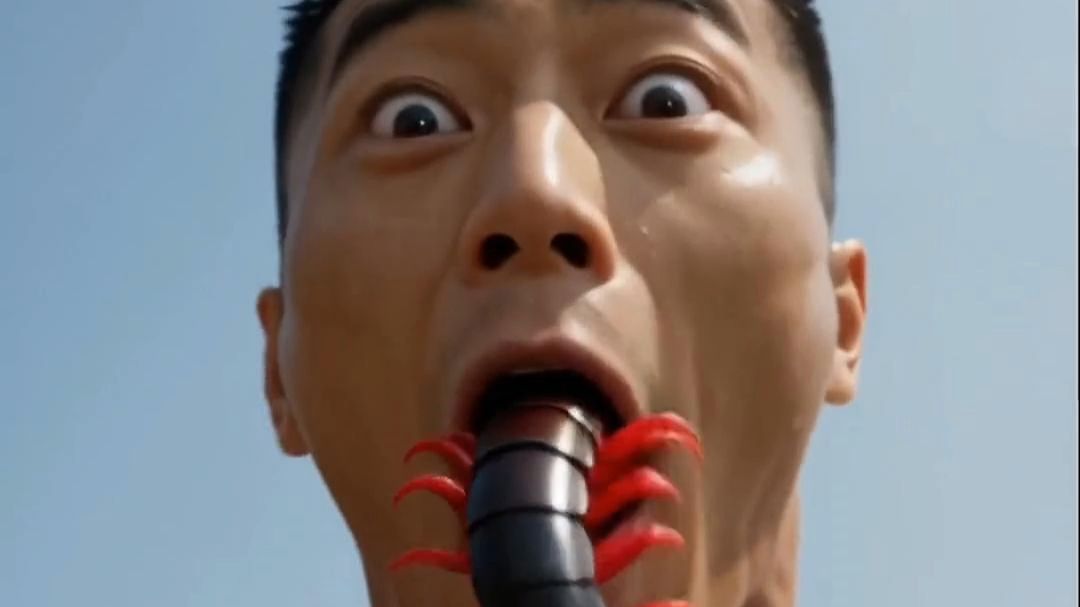 男人在山上敲石碑，突然爬出一条蜈蚣咬住他的舌尖，本以为是要被毒死结果竟觉醒了和动物交流的超能力...#万兽献宝