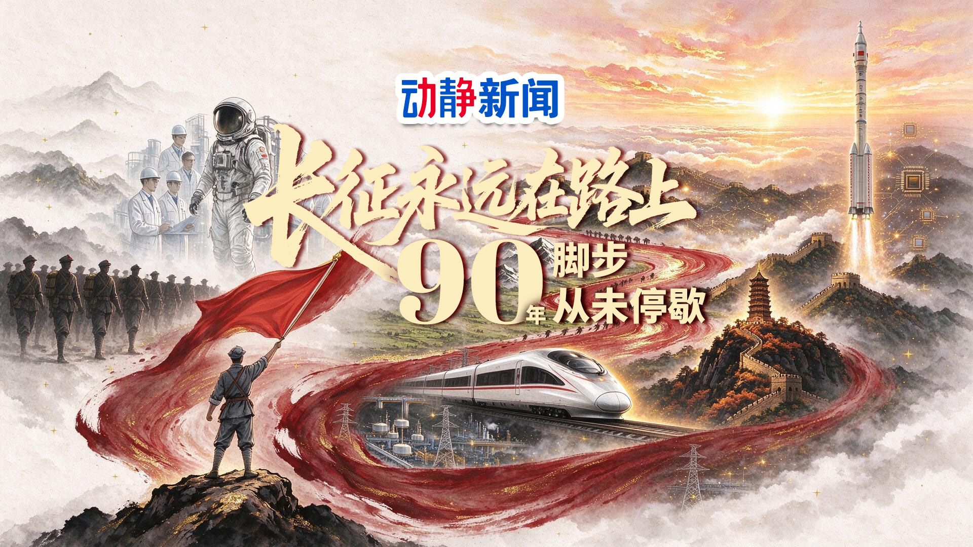 长征永远在路上，90年，脚步从未停歇！